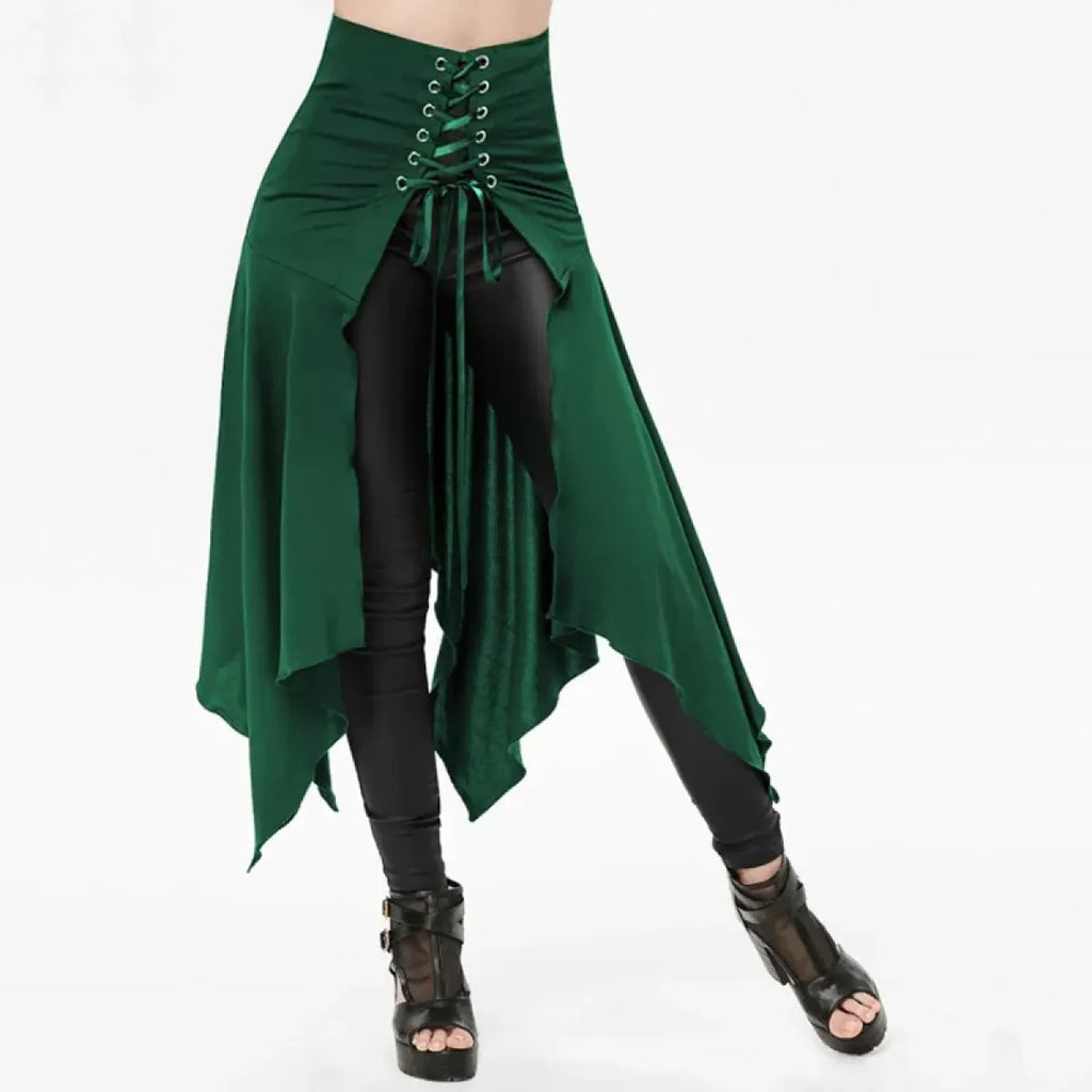 Gothic Steampunk Bustle Skirt – Victorian Corset Punk Style - Bottoms - Skirts - 10