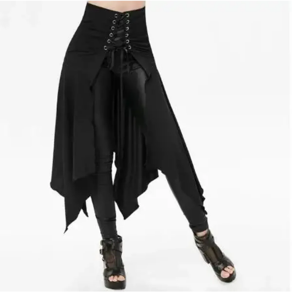 Gothic Steampunk Bustle Skirt – Victorian Corset Punk Style - Bottoms - Skirts - 7