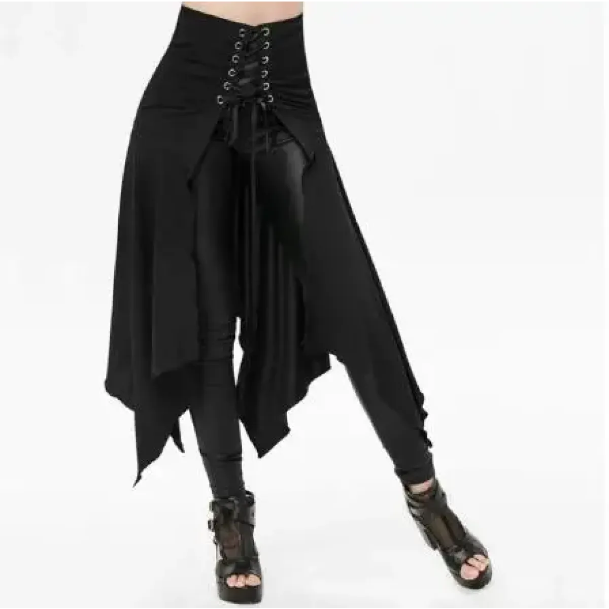 Gothic Steampunk Bustle Skirt – Victorian Corset Punk Style - Bottoms - Skirts - 7