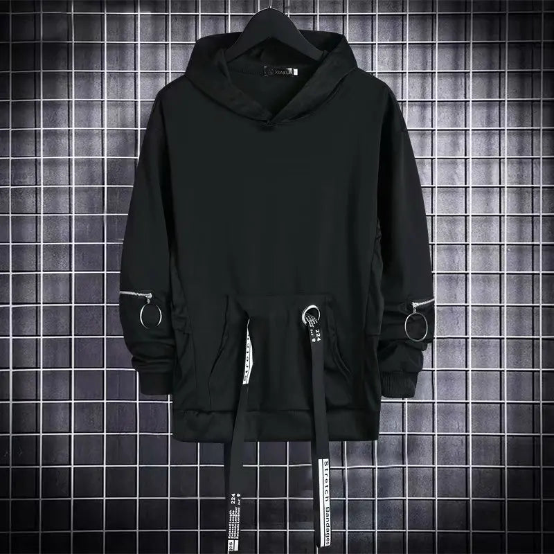 Gothic Techwear Black Hoodie - Hoodies & Sweatshirts - Shirts & Tops - 2024 - 5