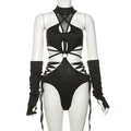 Gothic Techwear Hollow-Out Bodysuit - Women’s Clothing & Accessories - Bodysuits - 15