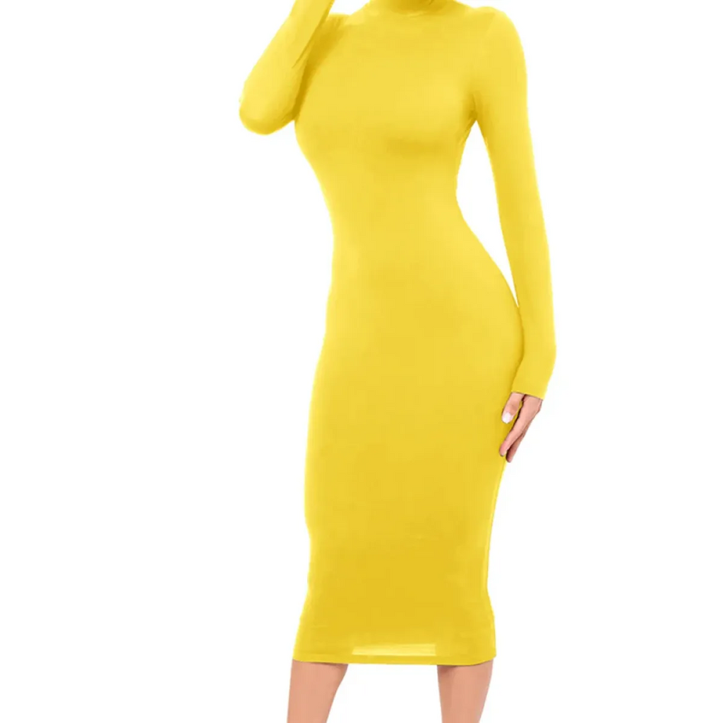 Gothic Turtleneck Bodycon Dress - All Dresses - bodycon - 14