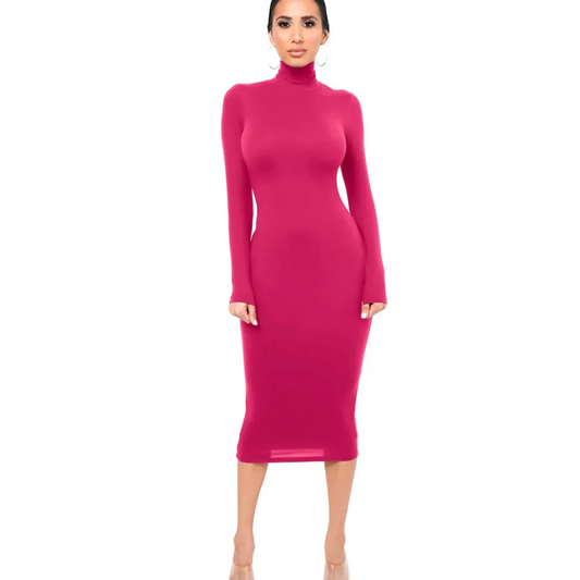 Gothic Turtleneck Bodycon Dress - All Dresses - bodycon - 2