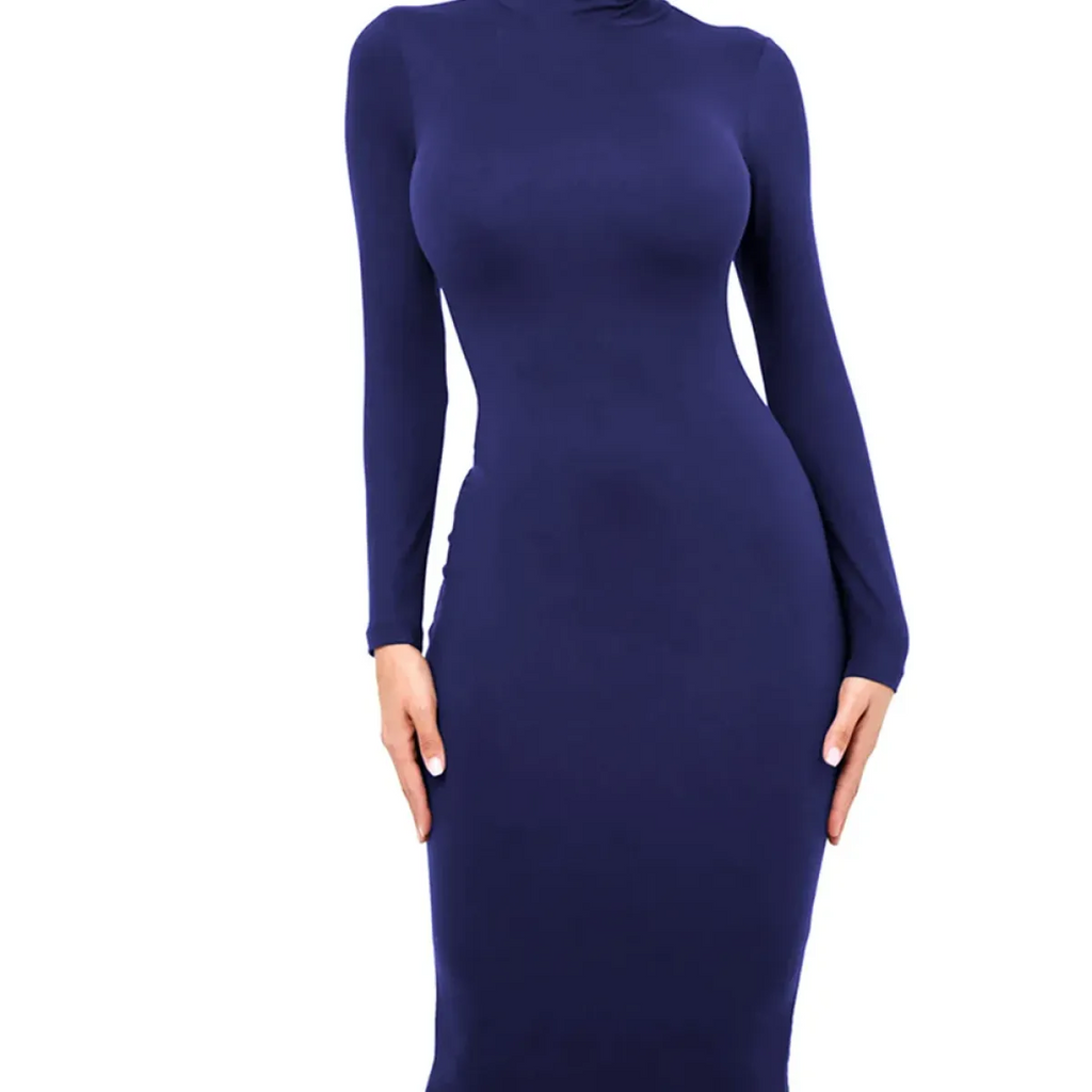 Gothic Turtleneck Bodycon Dress - All Dresses - bodycon - 7