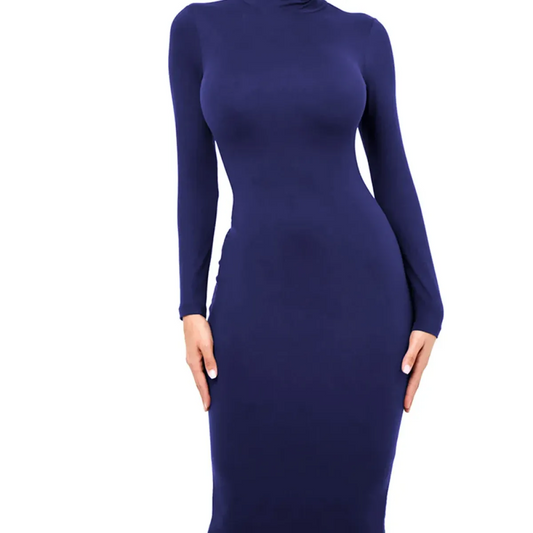 Gothic Turtleneck Bodycon Dress - All Dresses - bodycon - 7