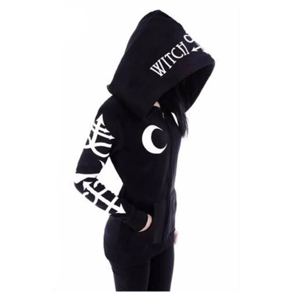 Women’s Gothic Zipper Hoodie - Women’s Clothing & Accessories - 4
