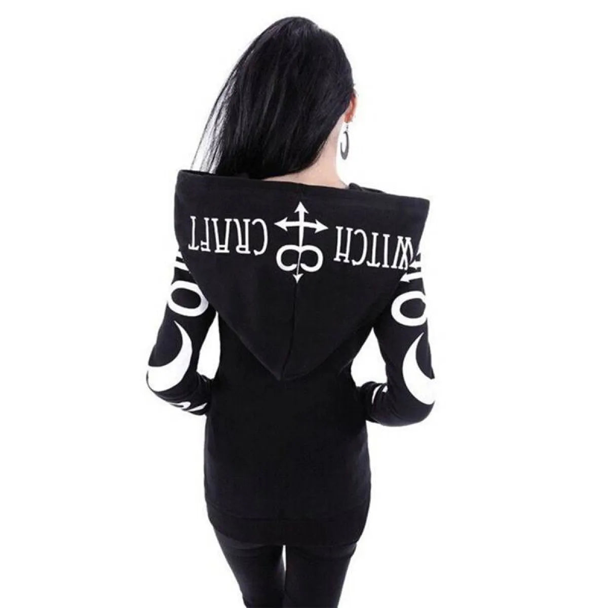 Women’s Gothic Zipper Hoodie - Women’s Clothing & Accessories - 5