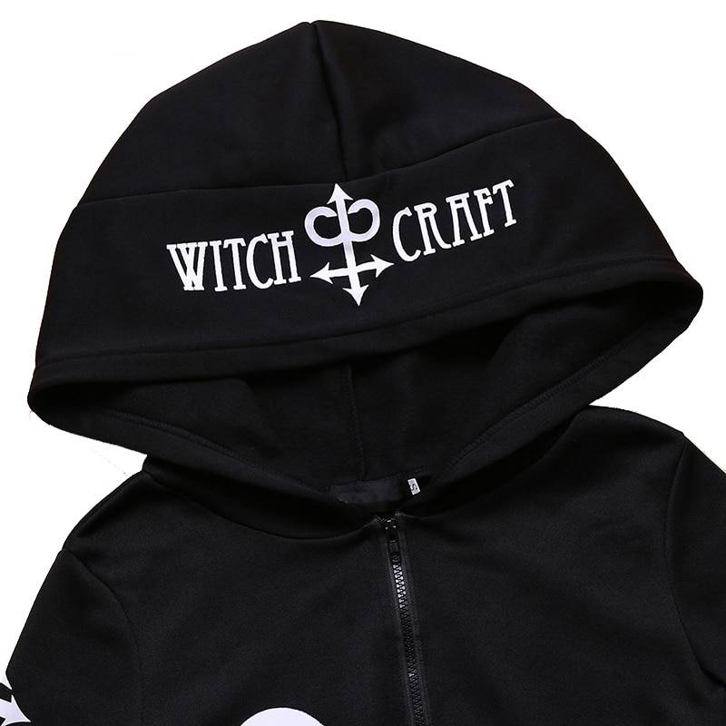 Women’s Gothic Zipper Hoodie - Women’s Clothing & Accessories - Shirts & Tops - 6 - 2024