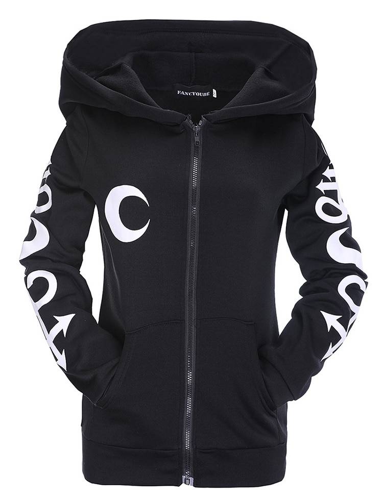 Women’s Gothic Zipper Hoodie - Women’s Clothing & Accessories - Shirts & Tops - 8 - 2024