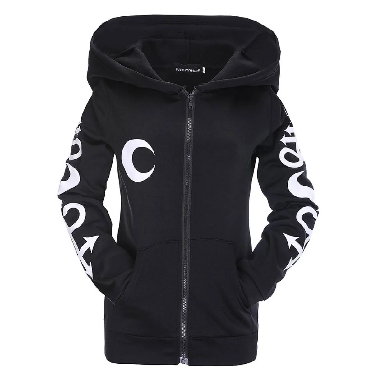 Women’s Gothic Zipper Hoodie - Women’s Clothing & Accessories - 8