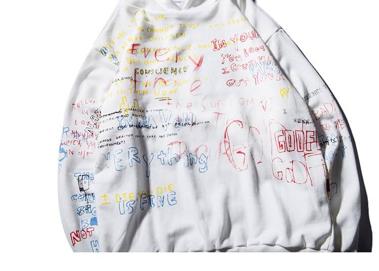 Hip Hop Graffiti Hoodie - Hoodies & Sweatshirts - Shirts & Tops - 11 - 2024