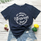 My Greatest Blessings Call Me Grandma T-Shirt - T-Shirts - 9