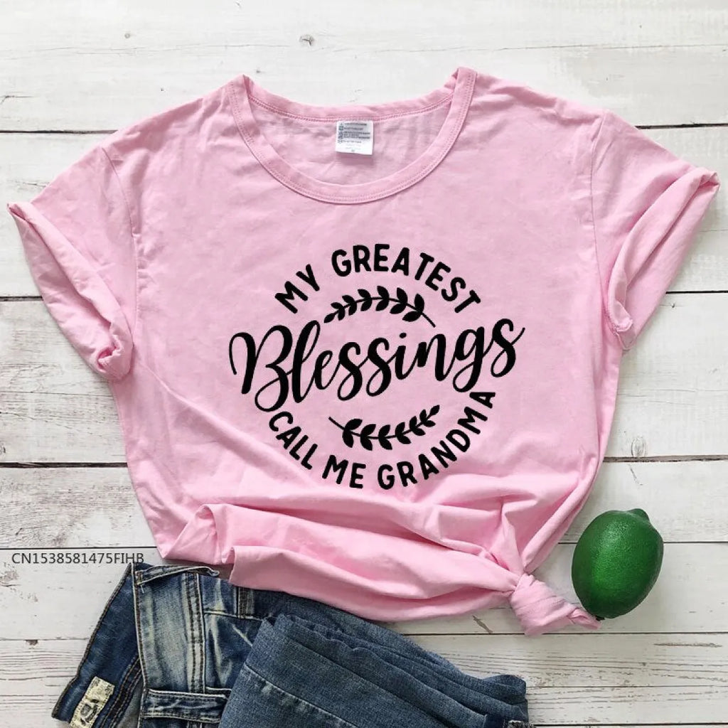 My Greatest Blessings Call Me Grandma T-Shirt - T-Shirts - 10