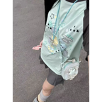 Graphic Print Casual T-Shirt - T-Shirts - Short - Round - Women T-shirts - 3