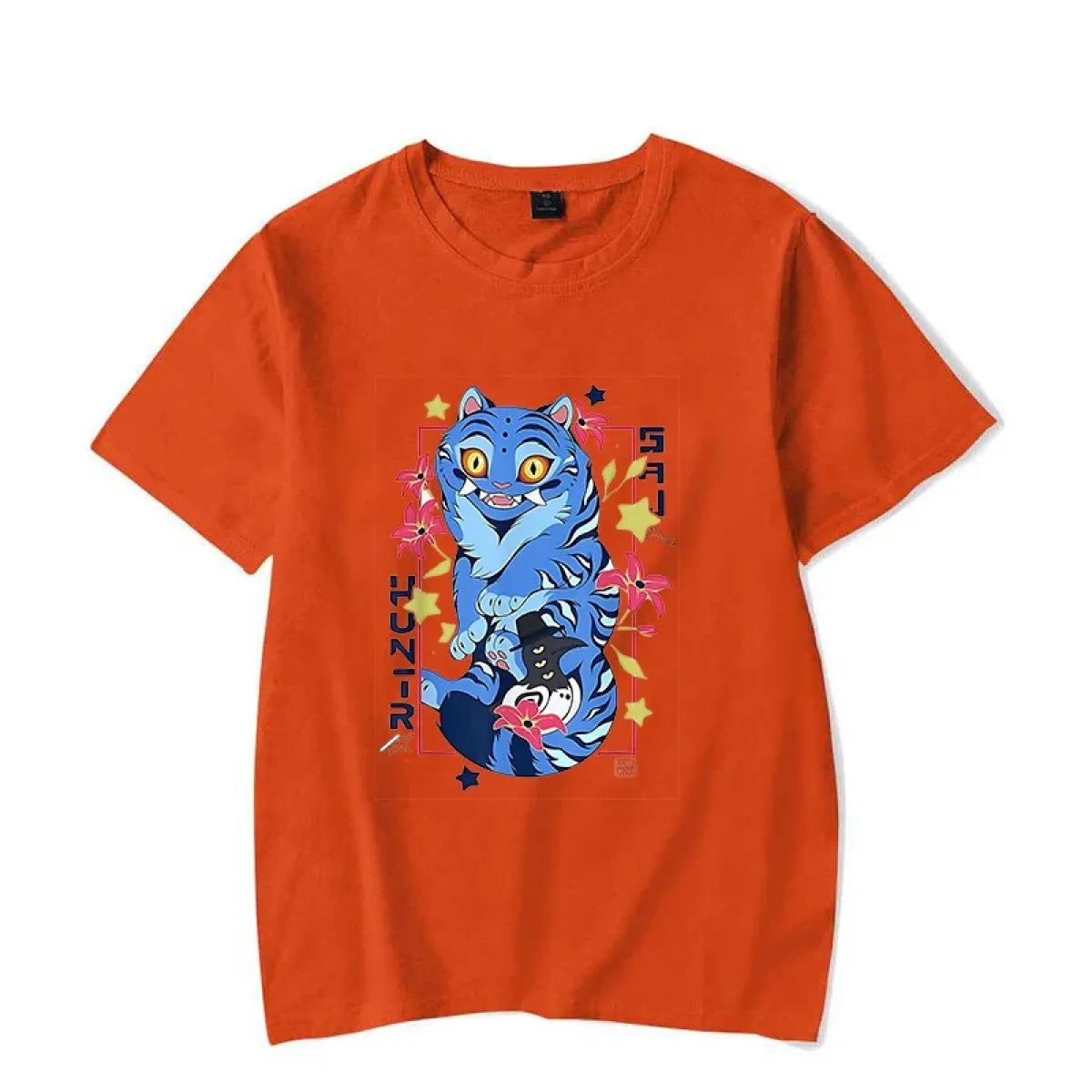Kawaii Demon Hunter Tiger Graphic Tee - T-Shirts - T-Shirt - 11