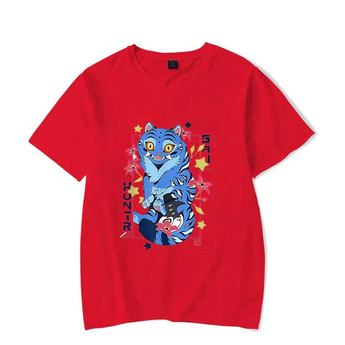 Kawaii Demon Hunter Tiger Graphic Tee - T-Shirts - T-Shirt - 3