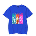 T-shirt K-Pop Demon Hunters Pour Fille - Manches Courtes, Col Rond - Taille 110 à 160 - 100% Polyester - Style Décontracté - 10