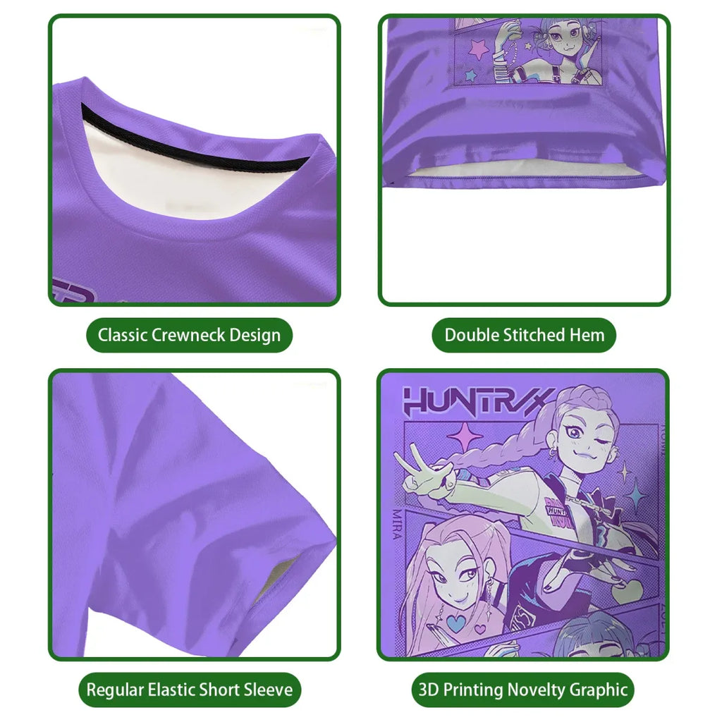 KPop Demon Hunters Harajuku Graphic Tee - T-Shirts - T-Shirt - 2