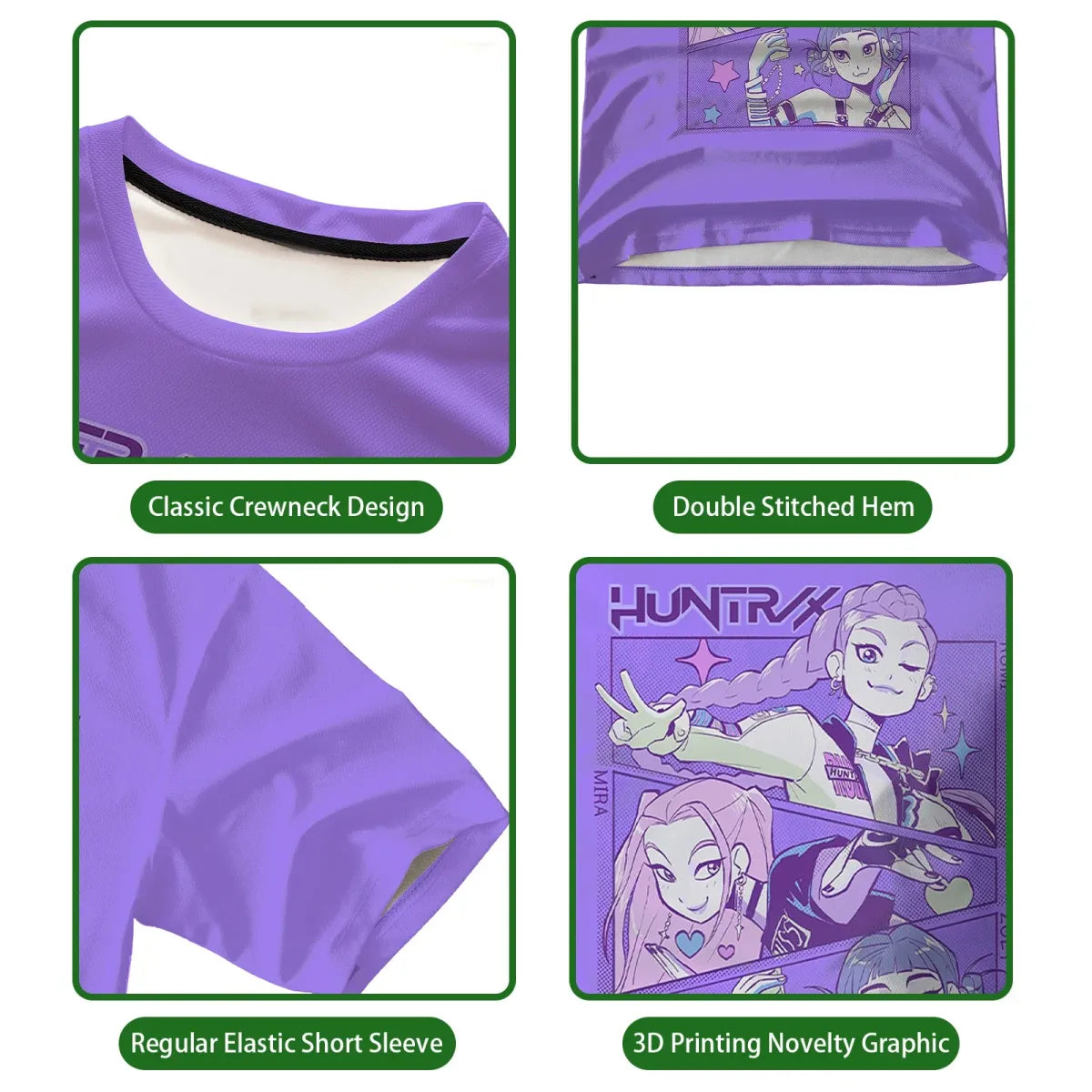 KPop Demon Hunters Harajuku Graphic Tee - T-Shirts - T-Shirt - 2