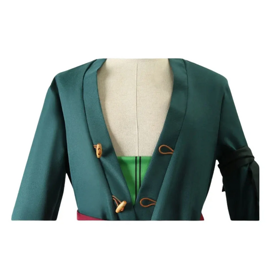 Zoro Anime Cosplay Costume Set with Wig & Accessories - Anime - Cosplay - 2