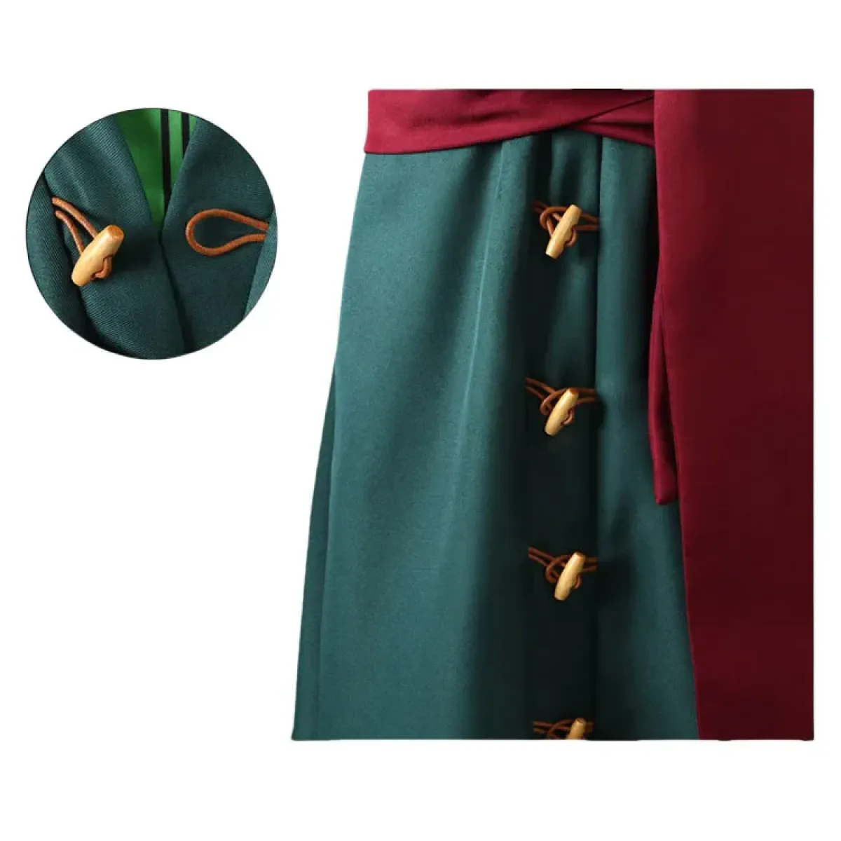 Zoro Anime Cosplay Costume Set with Wig & Accessories - Anime - Cosplay - 3