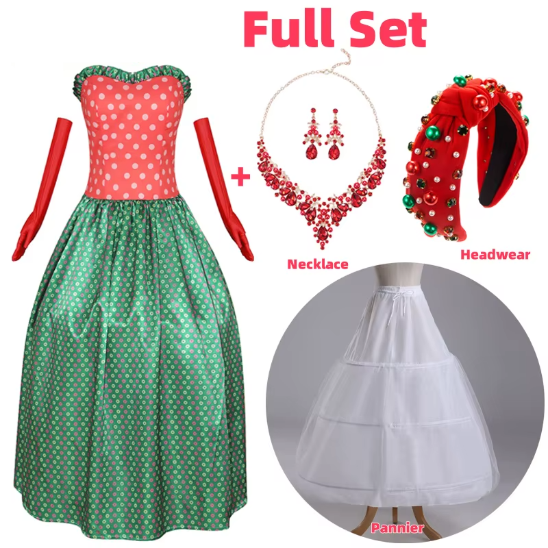 Martha May Whovier Costume – How the Grinch Stole Christmas Dress - S / Full Set - All Dresses - Dance Dresses Skirts