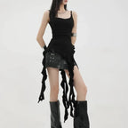 Grunge Asymmetrical Ruffle Tank Top - Tops - Tank Tops - 6