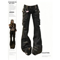 Grunge Harajuku Y2K Cargo Jeans – Cyberpunk Gyaru Pants - Bottoms - Women’s Jeans - 3