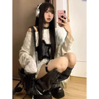 Grunge Star Print Distressed T-Shirt - T-Shirts - 3