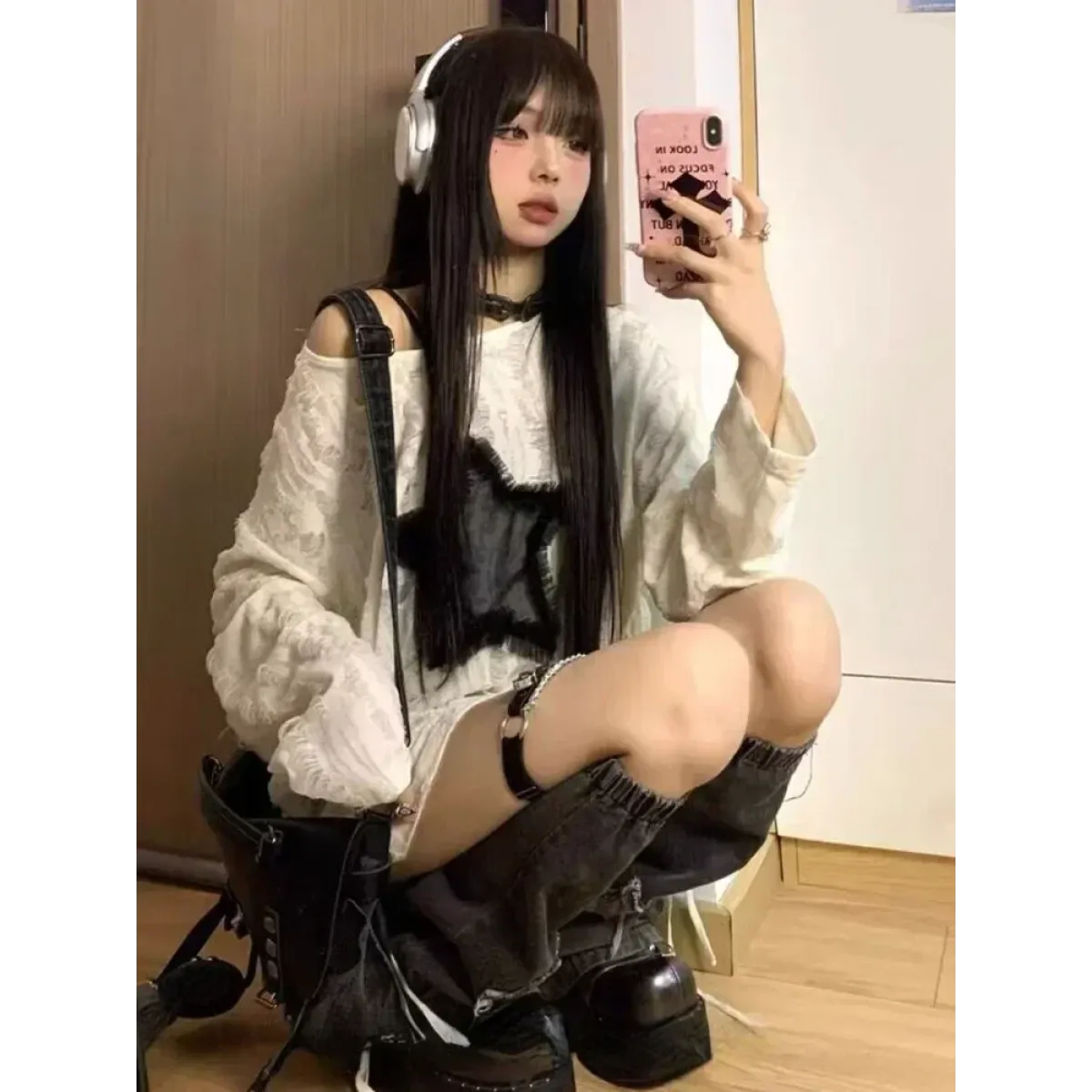 Grunge Star Print Distressed T-Shirt - T-Shirts - 3