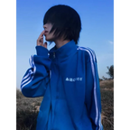 Grunge Streetwear Zipper Hoodie - Women’s Clothing & Accessories - Women’s Hoodies - 1