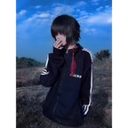 Grunge Streetwear Zipper Hoodie - Women’s Clothing & Accessories - Women’s Hoodies - 13