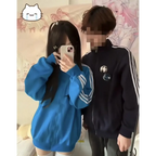 Grunge Streetwear Zipper Hoodie - Women’s Clothing & Accessories - Women’s Hoodies - 19