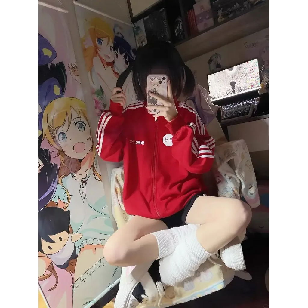 Grunge Streetwear Zipper Hoodie - Women’s Clothing & Accessories - Women’s Hoodies - 21