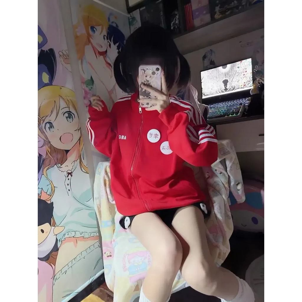 Grunge Streetwear Zipper Hoodie - Women’s Clothing & Accessories - Women’s Hoodies - 22