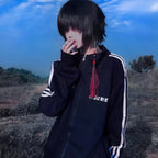 Grunge Streetwear Zipper Hoodie - Women’s Clothing & Accessories - Women’s Hoodies - 24