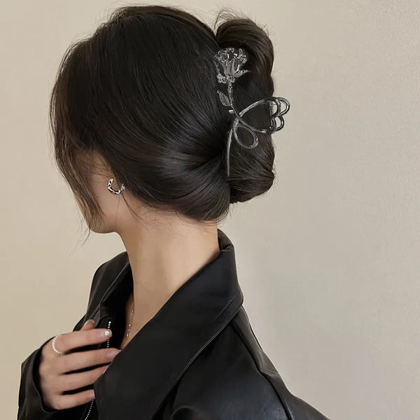 Gothic Rose Butterfly Hair Clip - Best Sellers - Hair Accessories - 1