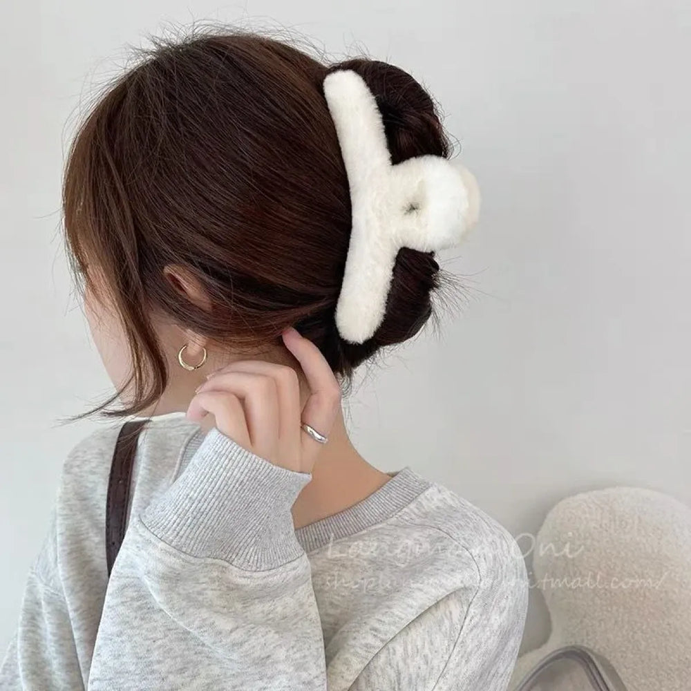 Harajuku Plush Hair Clip - Harajuku Style - Hair Accessories - 1