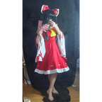 Hakurei Reimu Touhou Cosplay Costume Set with Wig - Dresses - Cosplay - 5