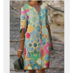 Half-Sleeved Summer Dress - All Dresses - 5