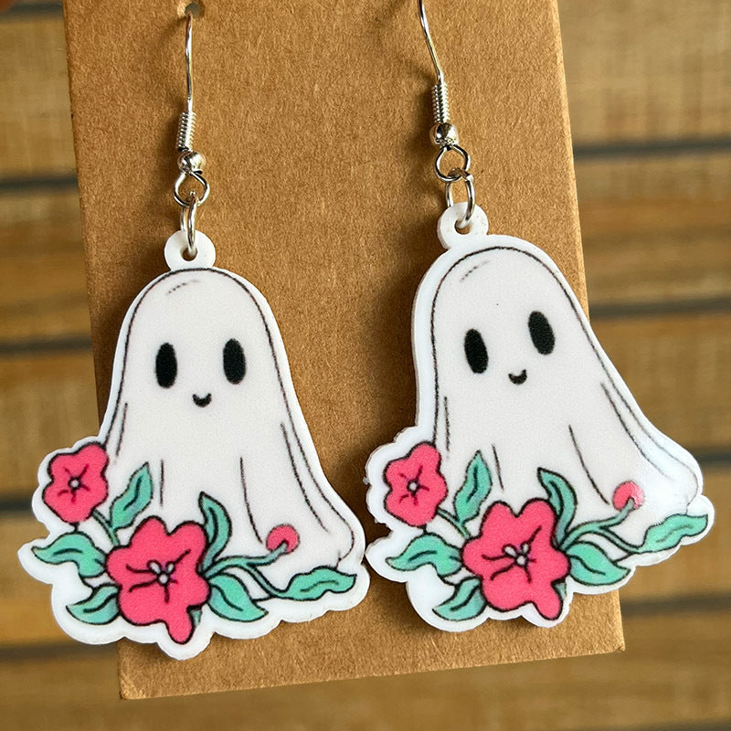 Halloween Theme Acrylic Dangle Earrings - Style D / One Size - Women’s Jewelry - Earrings - 4 - 2024