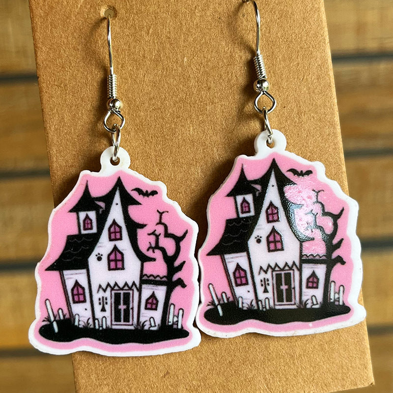 Halloween Theme Acrylic Dangle Earrings - Style F / One Size - Women’s Jewelry - Earrings - 5 - 2024