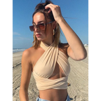 Harajuku Strappy Halter Crop Top - Women’s Clothing & Accessories - Tops - 9