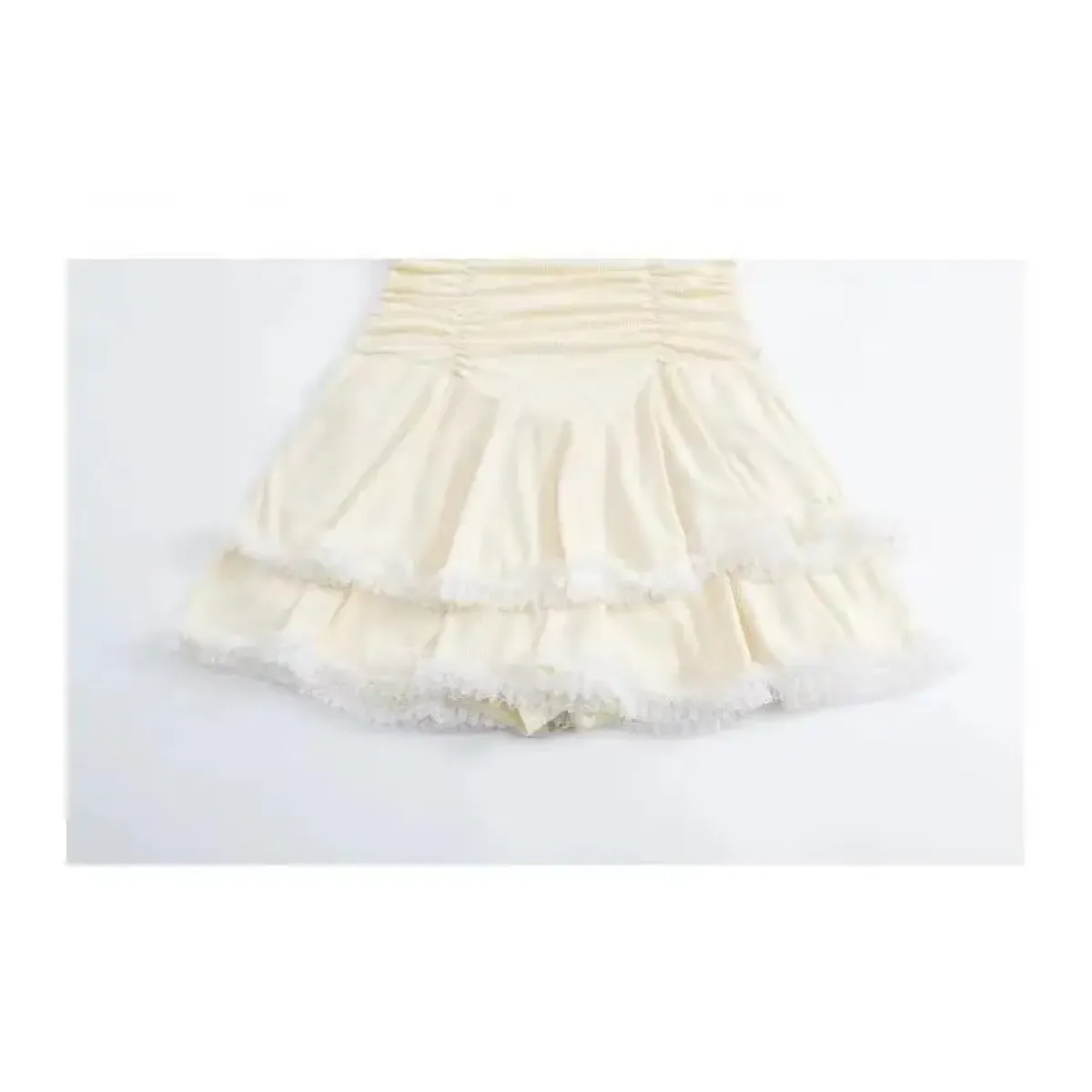 Halter Lace Swimsuit Dress – Ruffled Girly Slim Beachwear 2025 - All Dresses - Swimwear - 24