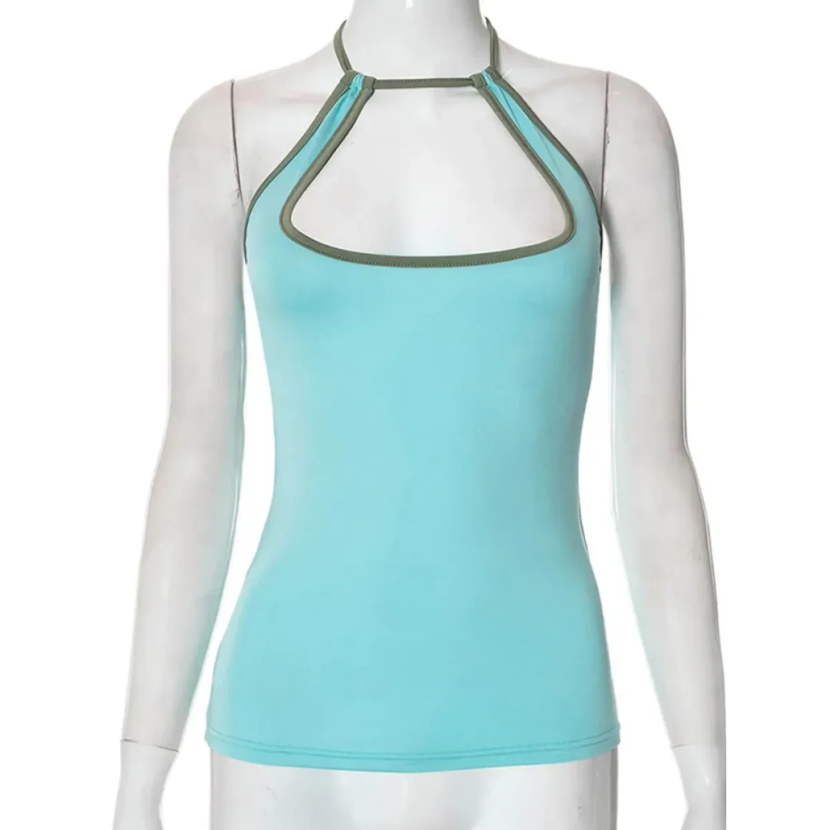 Y2K Backless Halter Tank Top - Women’s Clothing & Accessories - Tops - 6