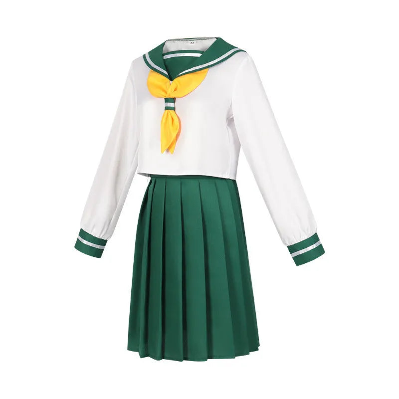 Mahou Shoujo Hanabishi Haruka Cosplay – JK Sailor Uniform with Wig Set - Anime - Dance Dresses Skirts & Costumes