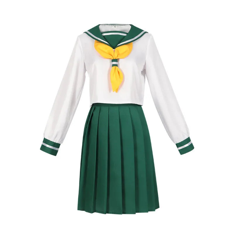 Mahou Shoujo Hanabishi Haruka Cosplay – JK Sailor Uniform with Wig Set - Anime - Dance Dresses Skirts & Costumes