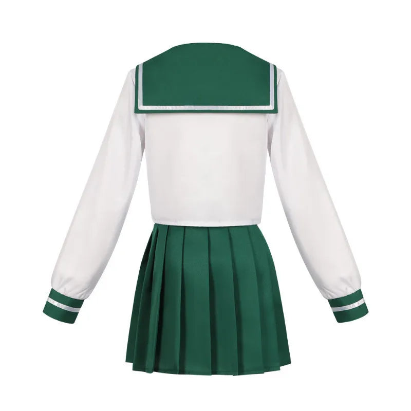 Mahou Shoujo Hanabishi Haruka Cosplay – JK Sailor Uniform with Wig Set - Anime - Dance Dresses Skirts & Costumes