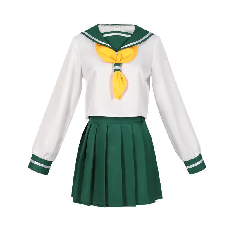 Mahou Shoujo Hanabishi Haruka Cosplay – JK Sailor Uniform with Wig Set - Anime - Dance Dresses Skirts & Costumes