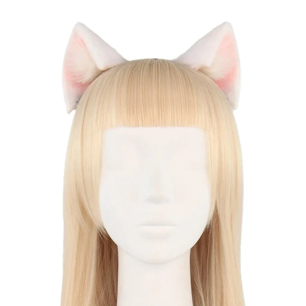 Handmade Cat Faux Fur Ears Headband - Fluffy Plush Animal Hair Hoop - Best Sellers - 31